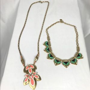 Necklace pack pink necklace turquoise necklace